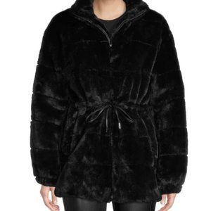 ELIE TAHARI Faux Fur Coat - SIZE XL
